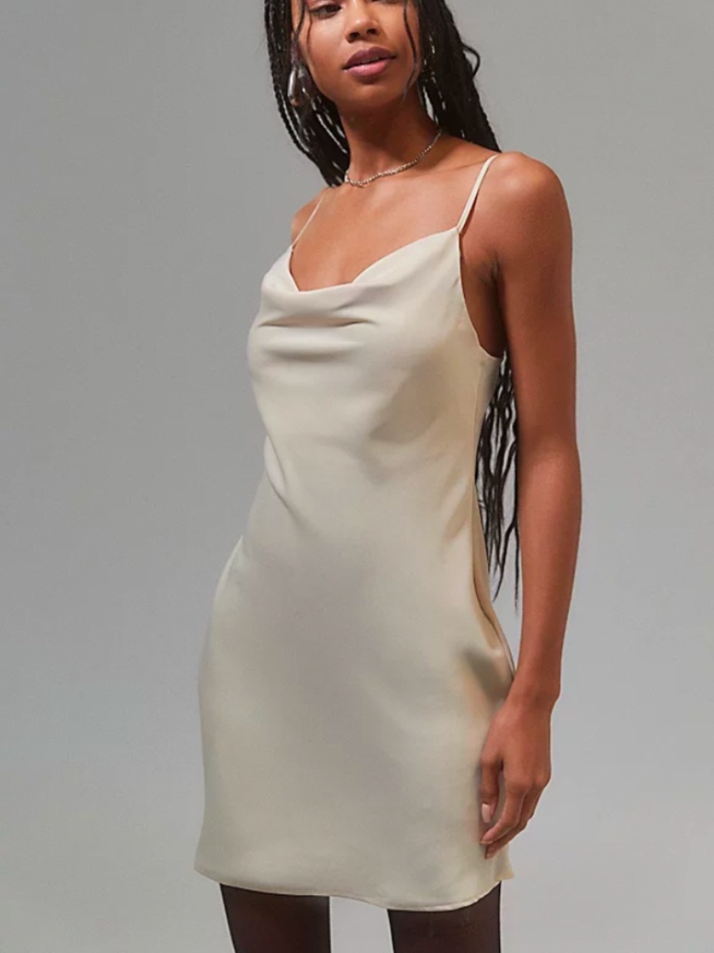 Urban Outfitters Mallory Cowl Neck Slip Dress